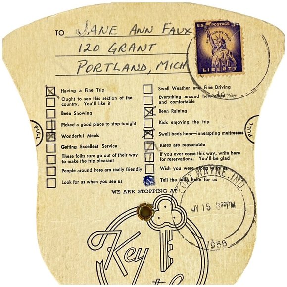 Vintage Tri Fold Advertising Cardboard Fan Boy With Circus Pigs Blue Folding - Picture 12 of 14